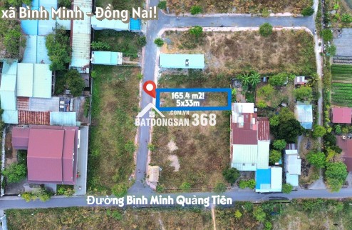 Bán lô đất gần chợ Trà Cổ - giá 1,35 tỷ 165m2, xã Bình Minh, Đồng Nai
